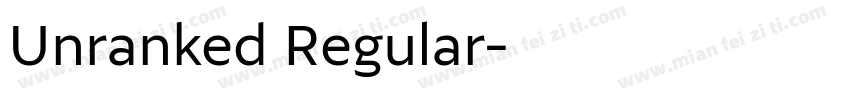 Unranked Regular字体转换